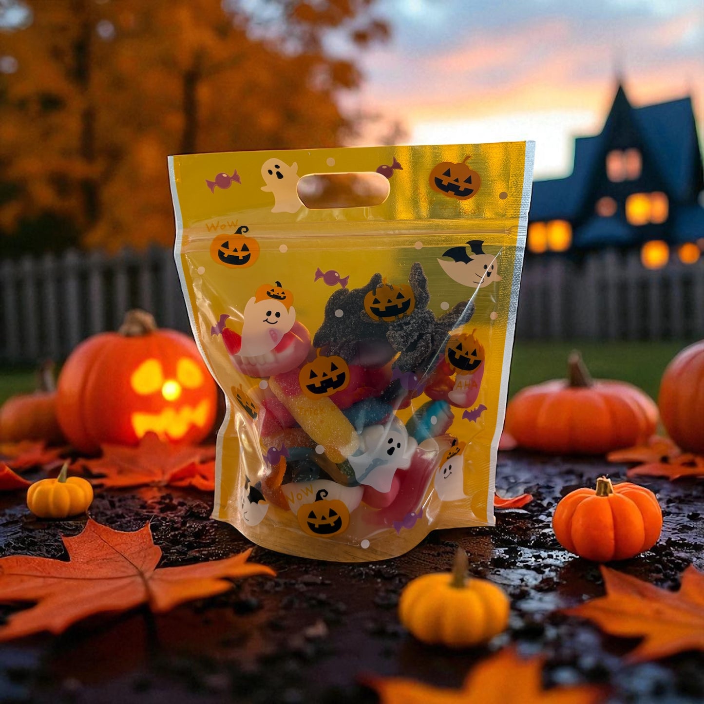 Sachet Halloween jaune