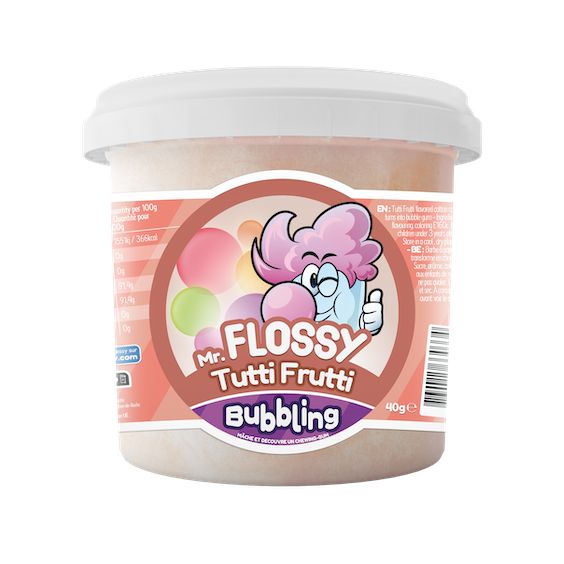 Barbe a papa tutti frutti chewing-gum (l'unité)