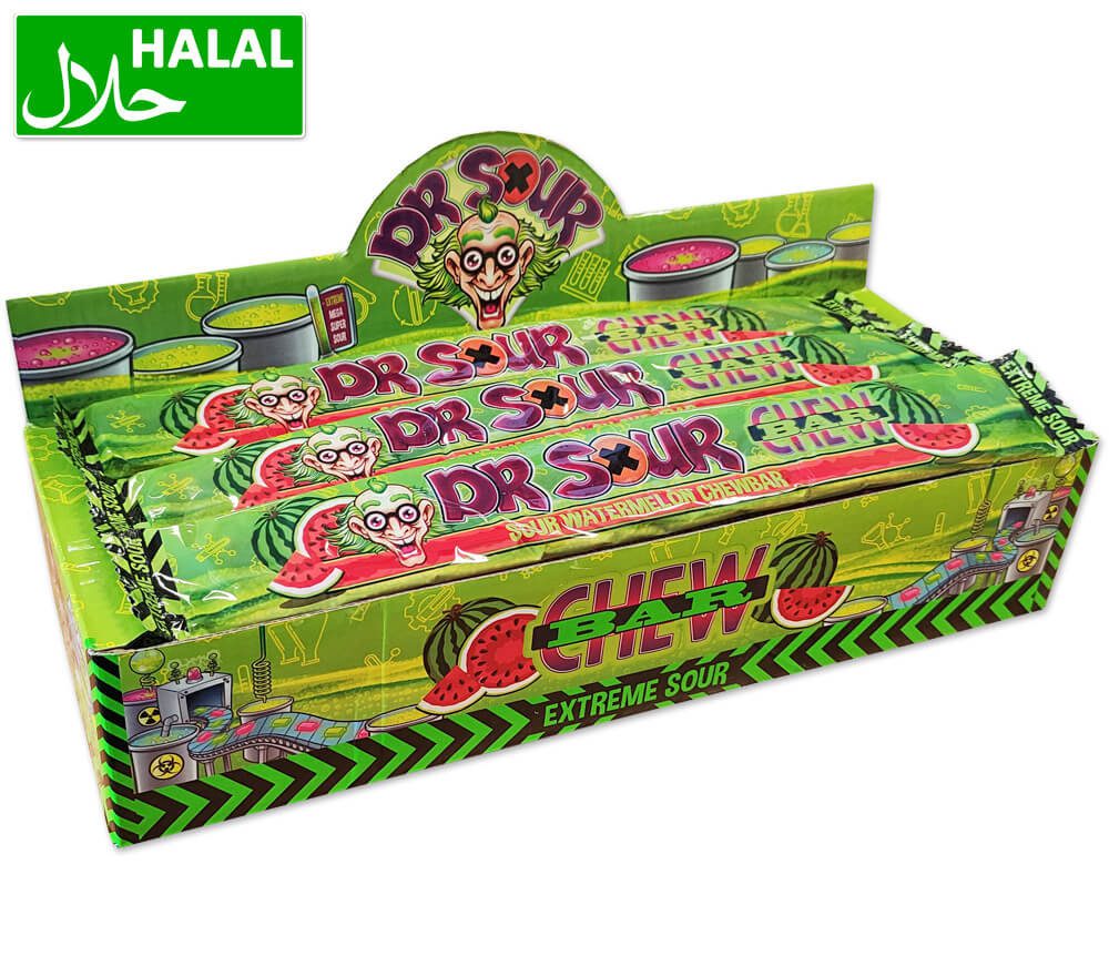 Barre Pastèque acidulé Dr Sour (à l'unité)