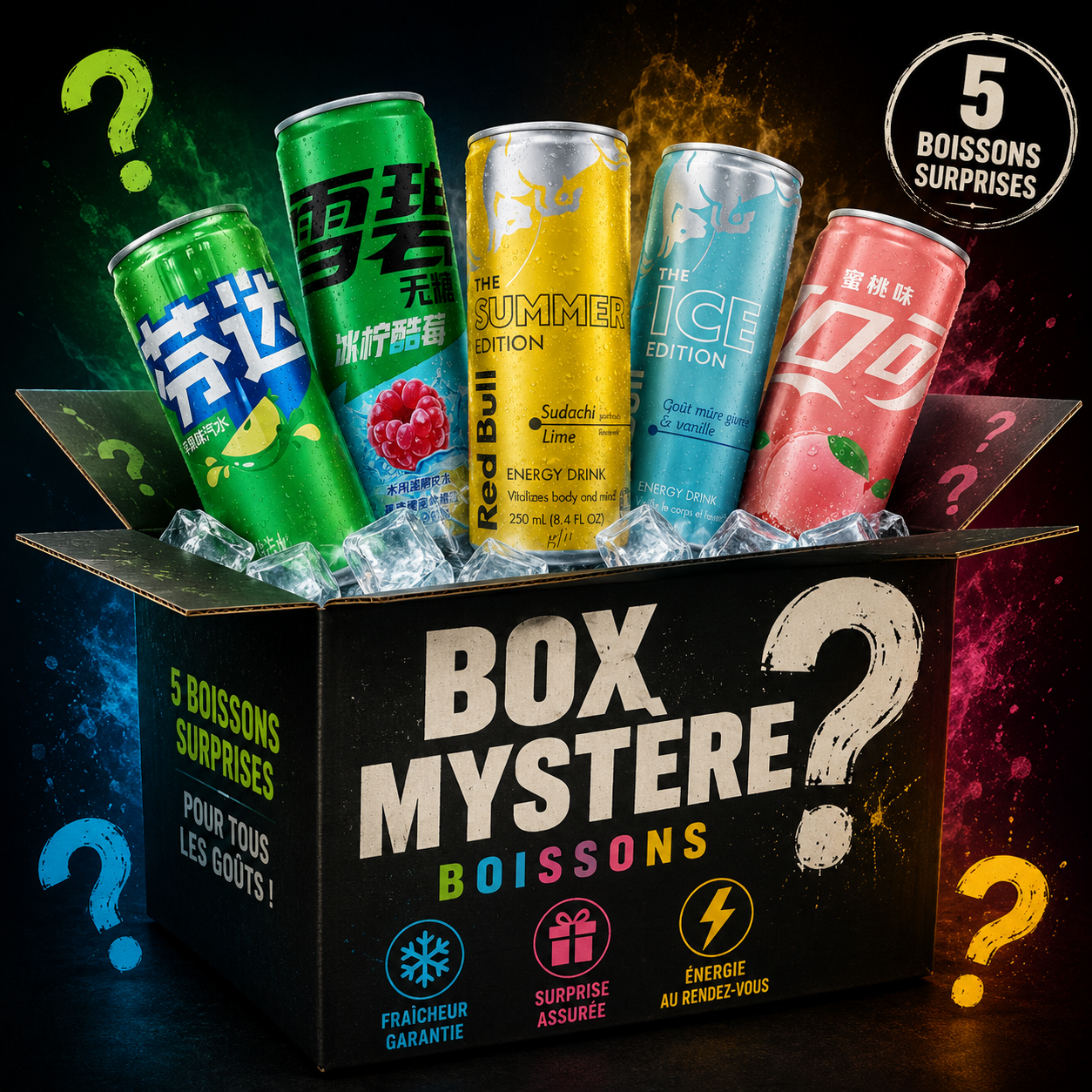 Pack 5 boissons mystère