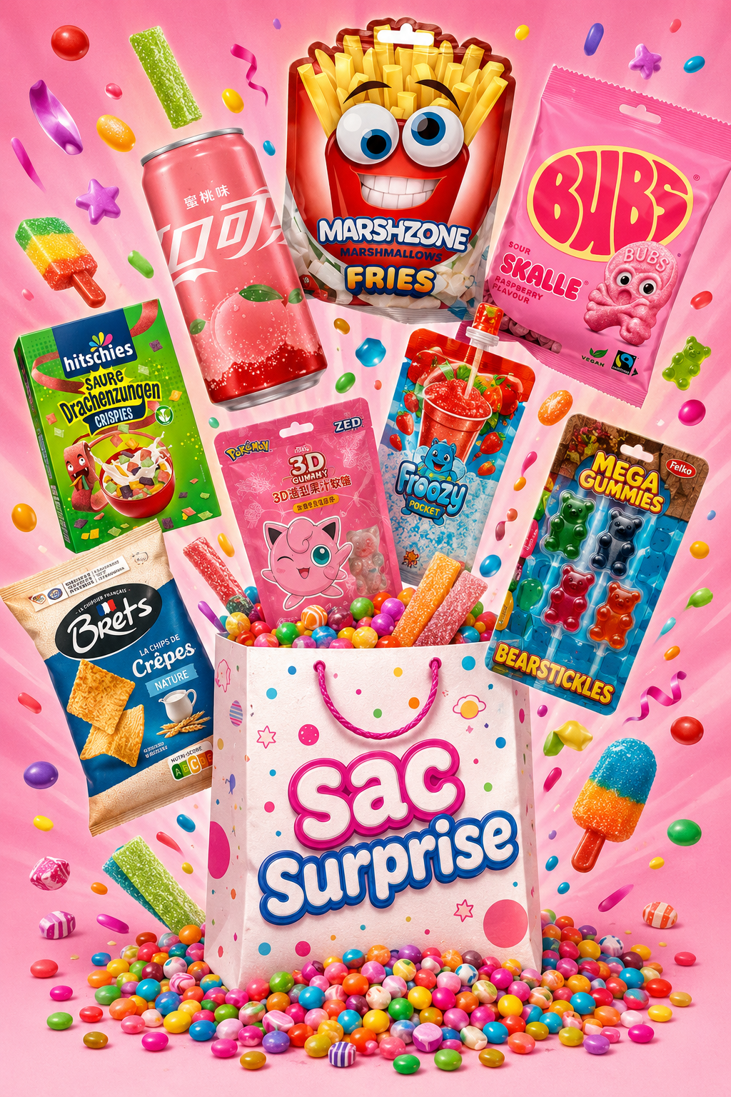 Sac surprise avec produits exclusifs