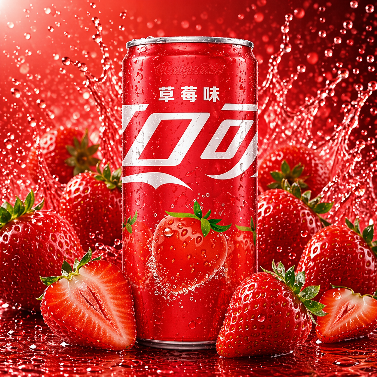 Coca Cola fraise Chine (à l'unité)
