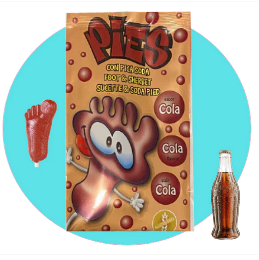 Sucette pied poudre cola (à l'unité)