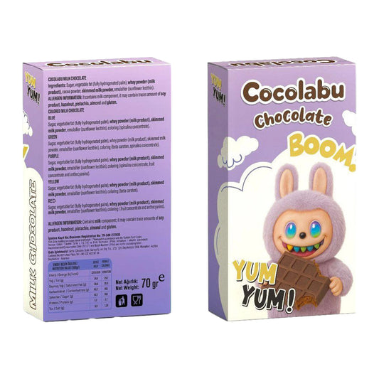 Tablette chocolat lila labubu (à l'unité)