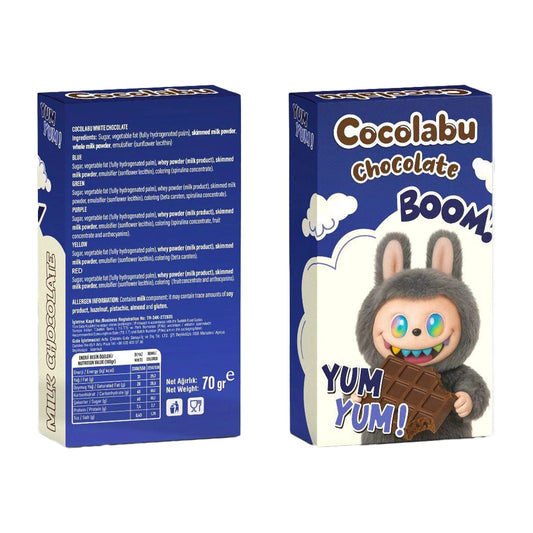Tablette chocolat bleu labubu (à l'unité)