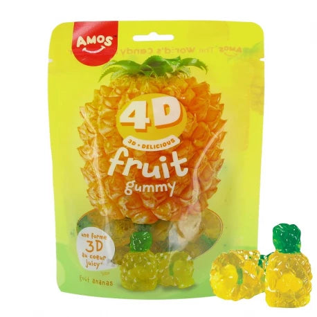 Bonbons ananas 4D fourré (le paquet)