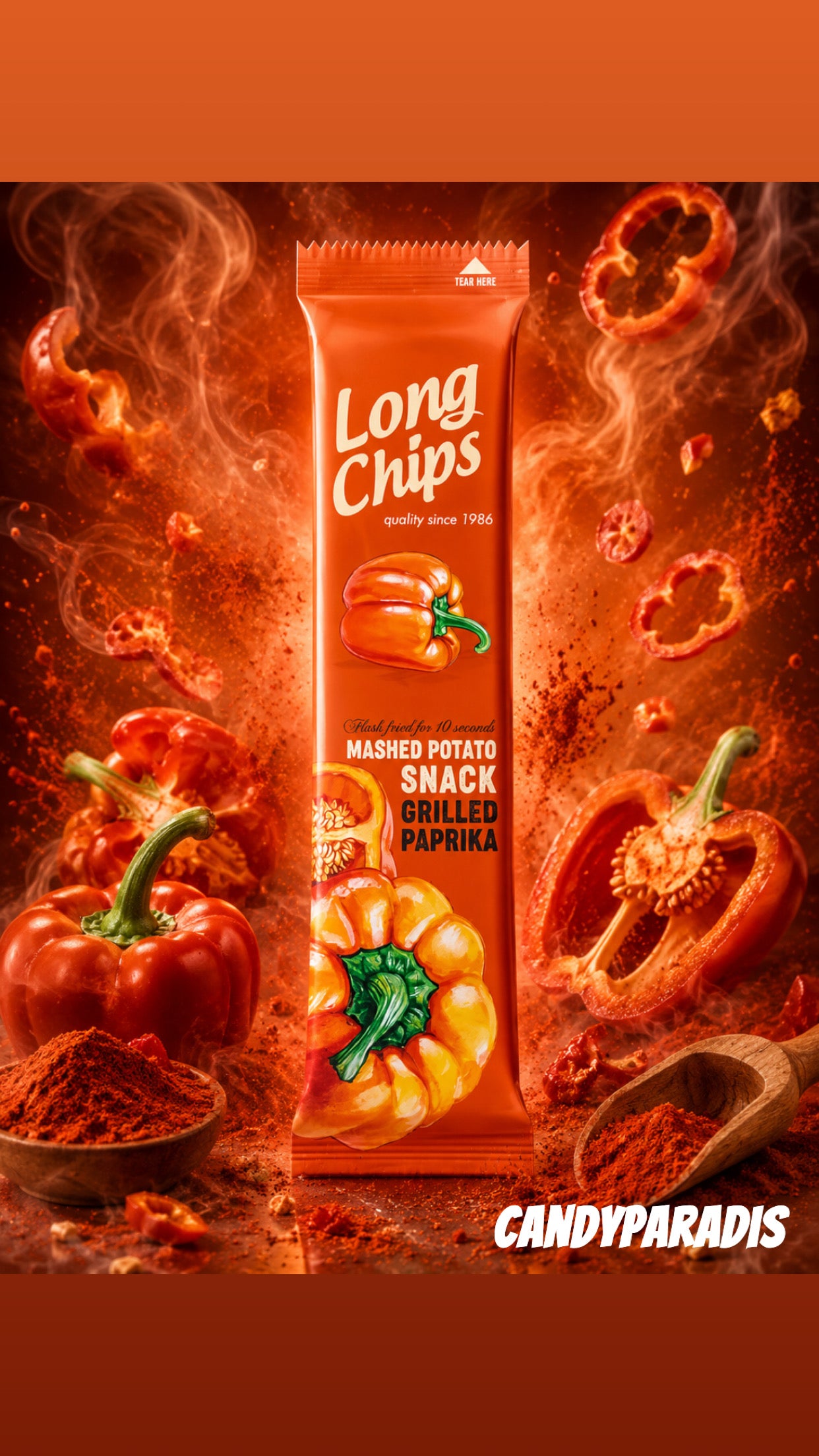 Long Chips Paprika fumé (le paquet)