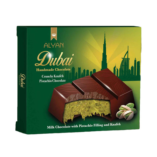 Tablette dubai pistache chocolat lait (à l'unité)