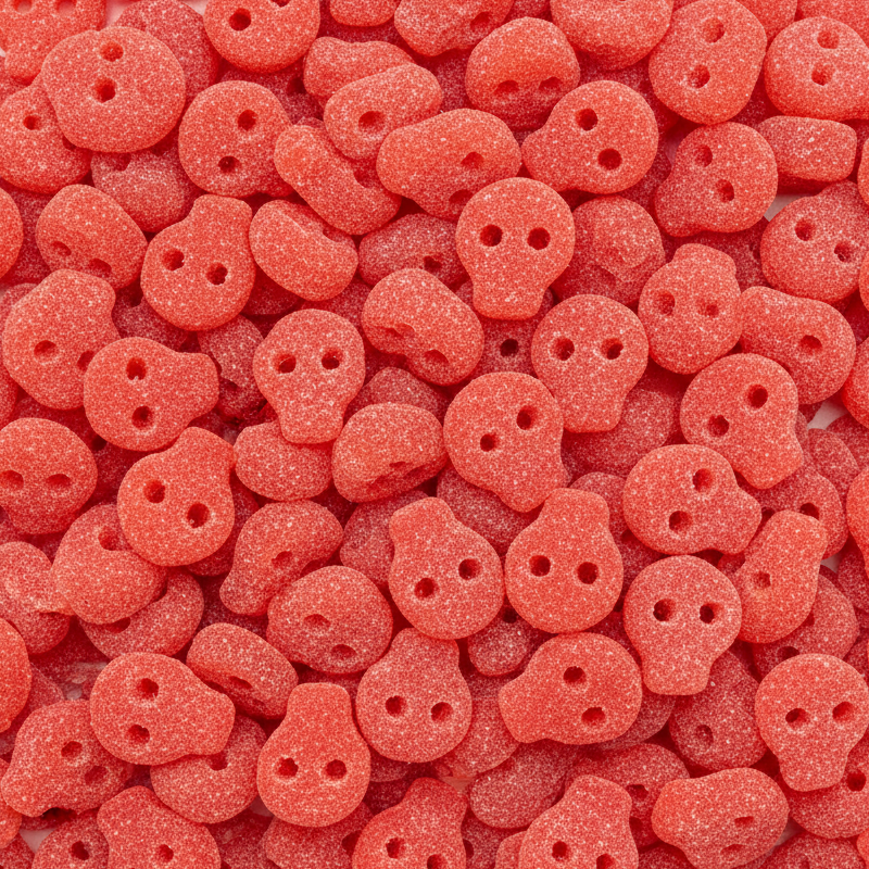 Crânes Suédois Fraise - Bonbons Suédois (100g)