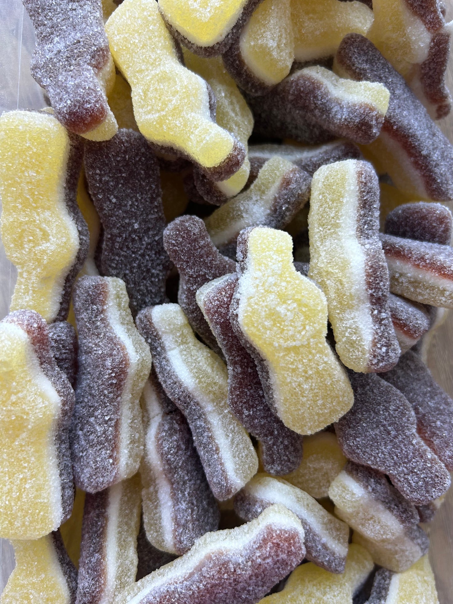 Bouteilles cola/citron belges (100g)