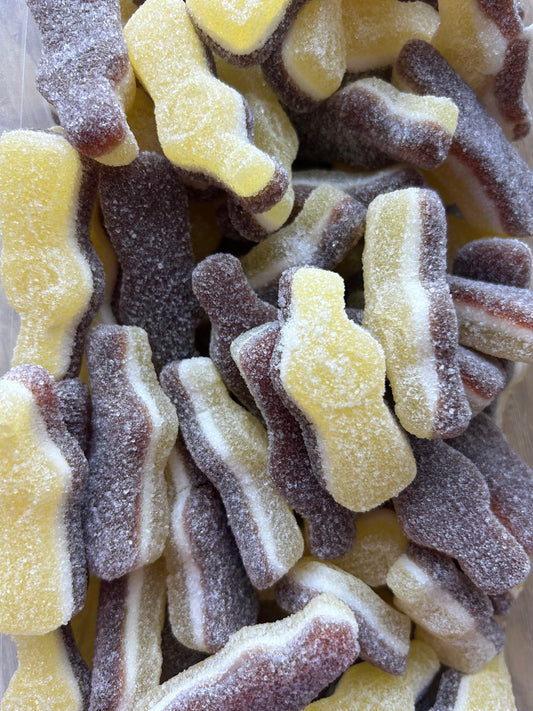 Bouteilles cola/citron belges (100g)