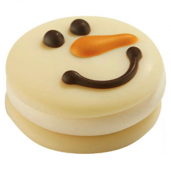 Chocolats macaron bonhomme de neige (lot de 2)