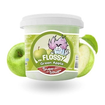 Barbe à papa pomme verte acidulée (l'unité)