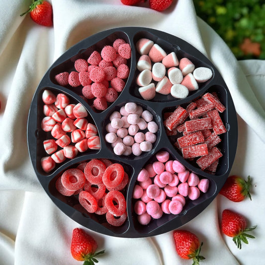 Plateau bonbons rose