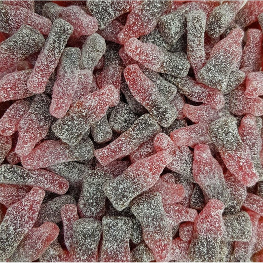 Bouteilles cherry cola fizz Lutti (100g)