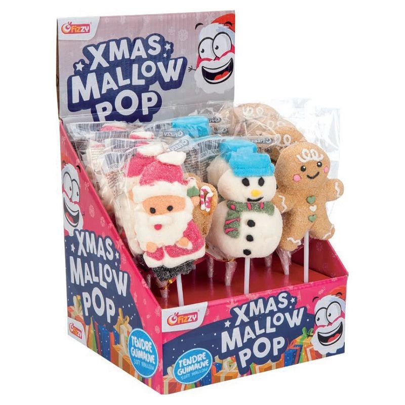 Sucette de Noel en marshmallow (à l'unité)